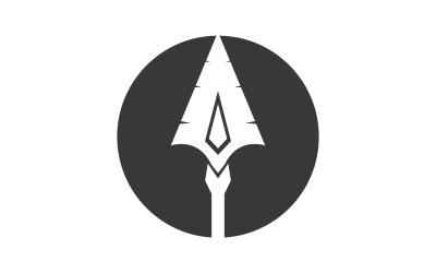 Logo Spear per elemento design design vector v14