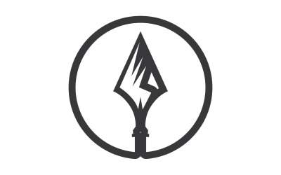 Logo Spear per elemento design design vector v24