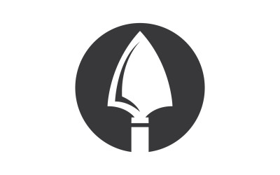 Logo Spear per elemento design design vector v26