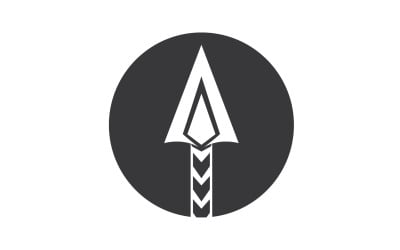Logo Spear per elemento design design vector v28