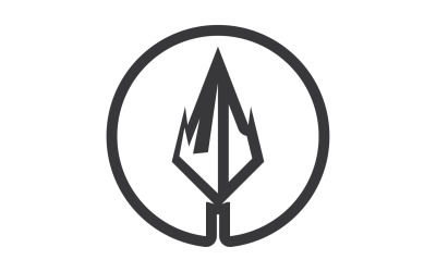 Logo Spear per elemento design design vector v29