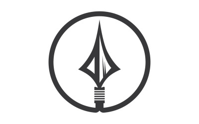 Logo Spear per elemento design design vector v30