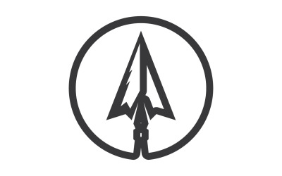 Logo Spear per elemento design design vector v31