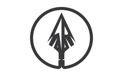 Logo Spear per elemento design design vector v32