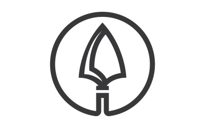 Logo Spear per elemento design design vector v34