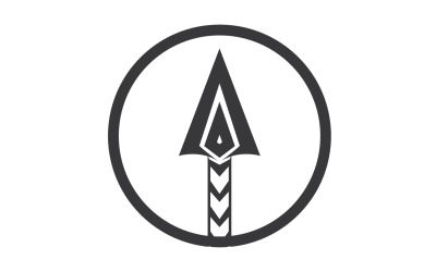 Logo Spear per elemento design design vector v36