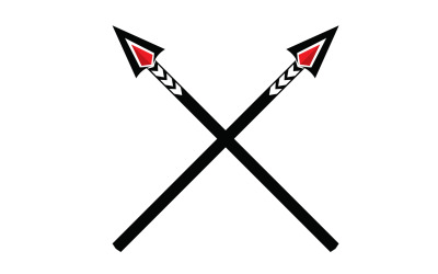 Logo Spear per elemento design design vector v39
