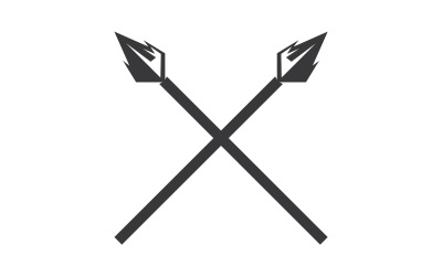 Logo Spear per elemento design design vector v41