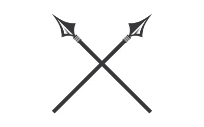 Logo Spear per elemento design design vector v42