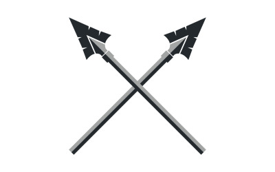 Logo Spear per elemento design design vector v45