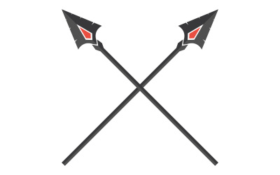 Logo Spear per elemento design design vector v46