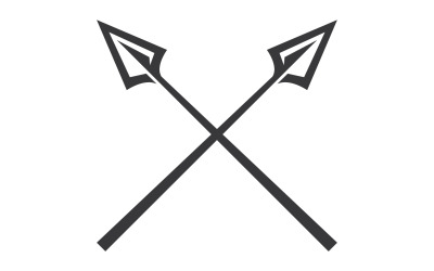 Logo Spear per elemento design design vector v47