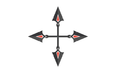 Logo Spear per elemento design design vector v51