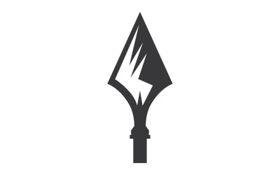 Logo Spear per elemento design design vector v8