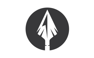 Logo włóczni dla wektora projektowania elementów v20