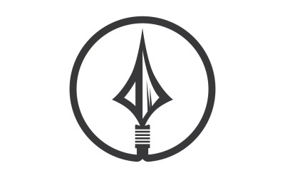 Logo włóczni dla wektora projektowania elementów v30