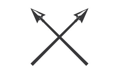 Logo włóczni dla wektora projektowania elementów v43