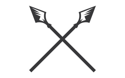 Logo włóczni dla wektora projektowania elementów v48