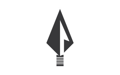 Logo włóczni dla wektora projektowania elementów v9