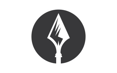 Spear  logo  for element design design vector v16