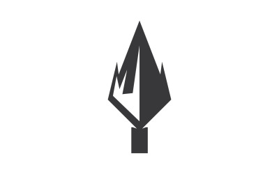Speer-Logo für Elementdesign-Designvektor v1