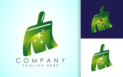 Hausreinigungsservice-Logo-Design
