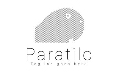 Paratilo ( Parrot ) Line art logotypdesign