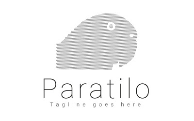 Paratilo (Parrot) Line art logótervezés