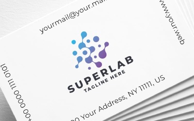 Шаблон логотипу Super Lab Pro