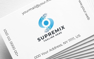 Sjabloon voor Supremix Letter S Pro-logo