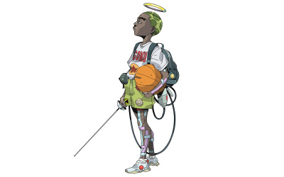 Vector de ilustración de personaje de Reed Rickey