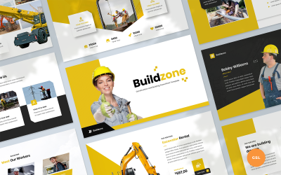 Buildzone - Google Slides-Vorlage für Bau- und Gebäudepräsentationen