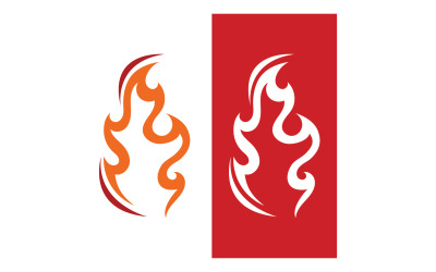 Feu flamme brûler vector design logo entreprise v11