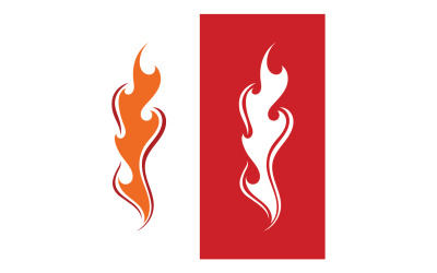 Feu flamme brûler vector design logo entreprise v16