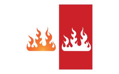 Feu flamme brûler vector design logo entreprise v8