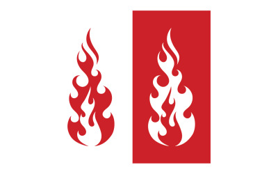 Feu flamme brûler vector design logo société v4