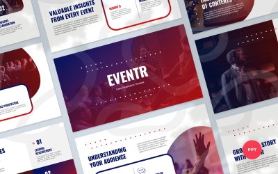 Eventr - PowerPoint-mall för eventpresentation