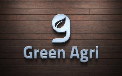 Grüne Agri-Logo-Design-Vorlage kostenlos