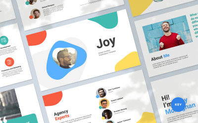 Joy - Keynote-sjabloon voor presentatie van portfolio&amp;#39;s