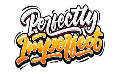 Modello di illustrazione perfettamente imperfetto