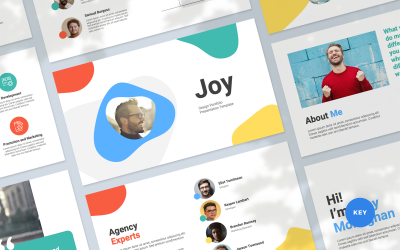 Radość — szablon prezentacji portfolio projektowego
