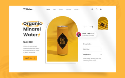 Sezione Hero del sito web dell&amp;#39;agenzia di design