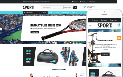 Sport – téma pro sportovní obchod WooCommerce téma