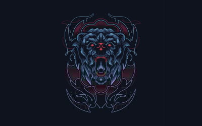 Wild Bear Illustration - Wild Bear Illustration