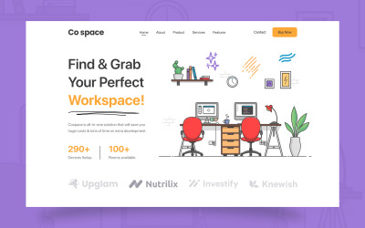 Workspace-Website-Hero-Abschnitt