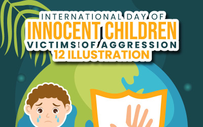 12 Международный день невинных детей-жертв агрессии Иллюстрация