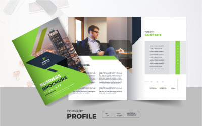 Modelo de Brochura de Empresa Multifuncional