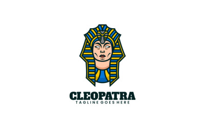 Proste logo maskotki Kleopatry