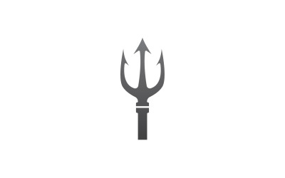 Sword and Magic trident trisula vector logo design element v1