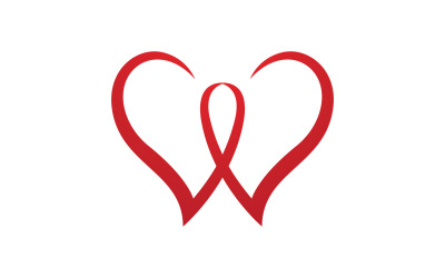 Amour coeur saint valentin logo icône vector design v16